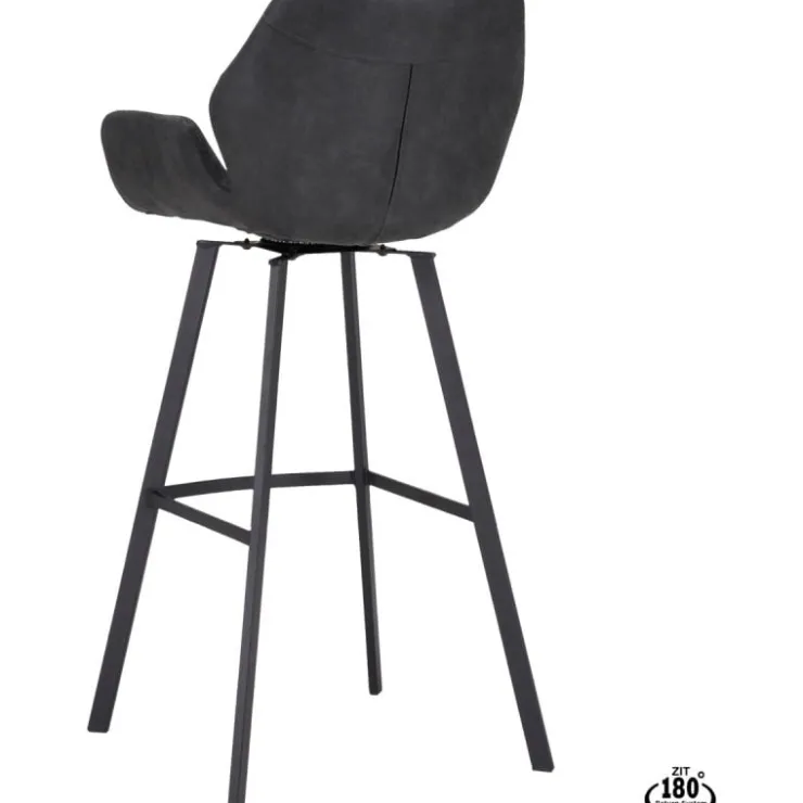 Trendhopper Barstoel Lizz 80cm Bull Antraciet^ Barkrukken