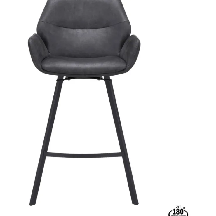 Trendhopper Barstoel Lizz 65cm Bull Antraciet^ Barkrukken