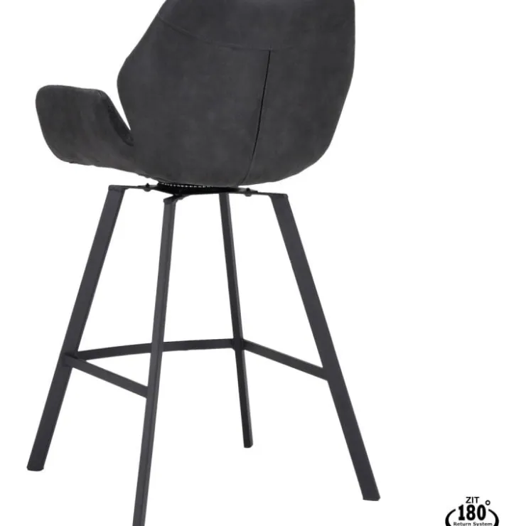 Trendhopper Barstoel Lizz 65cm Bull Antraciet^ Barkrukken