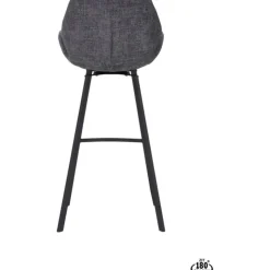 Trendhopper Barstoel Lizz 80cm stof Darkgrey^ Barkrukken
