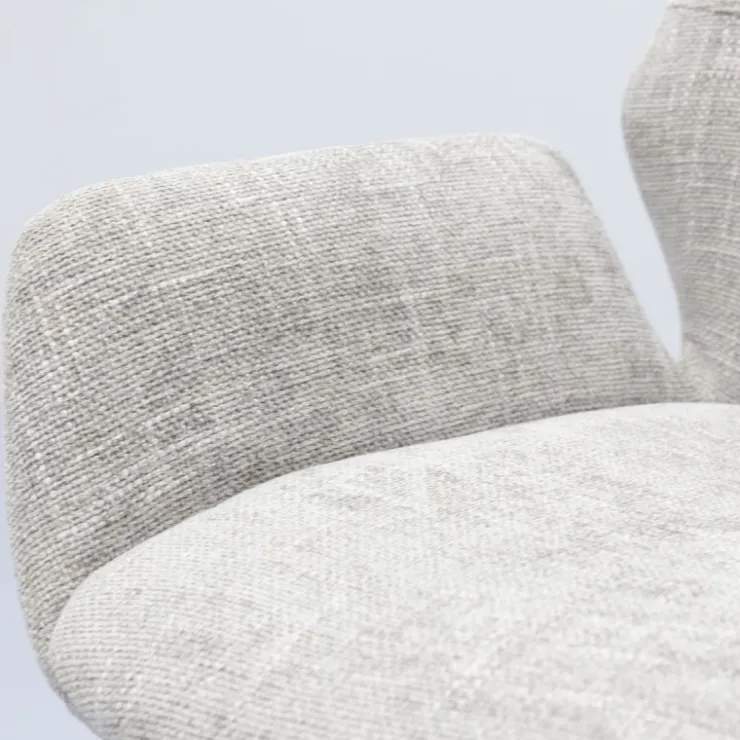 Trendhopper Barstoel Lizz 65cm stof Taupe^ Barkrukken