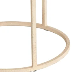 Trendhopper Bijzettafel Sadar Set van 2 Zand 50X40+52X46 CM^ Salontafels|Bijzettafels
