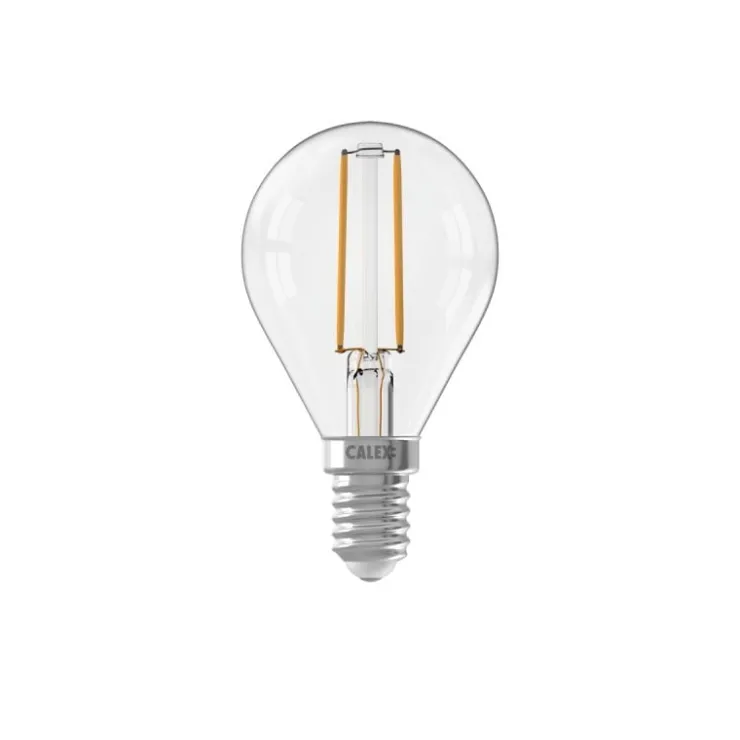 Trendhopper Calex LED volglas Filament Kogellamp 220-240V 3,5W 250lm E14 P45, Helder 2700K CRI80 Dimbaar^ Lichtbronnen