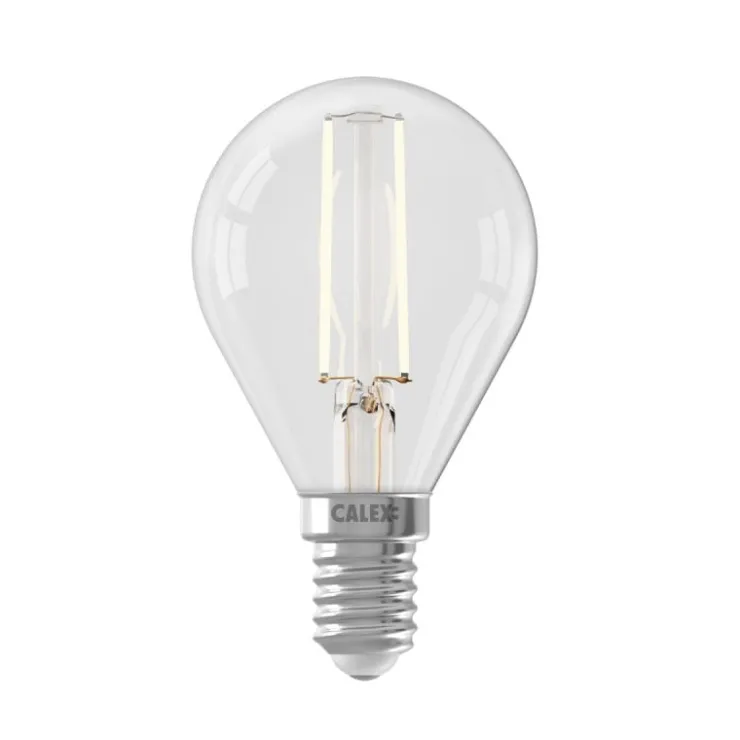 Trendhopper Calex LED volglas Filament Kogellamp 220-240V 3,5W 250lm E14 P45, Helder 2700K CRI80 Dimbaar^ Lichtbronnen