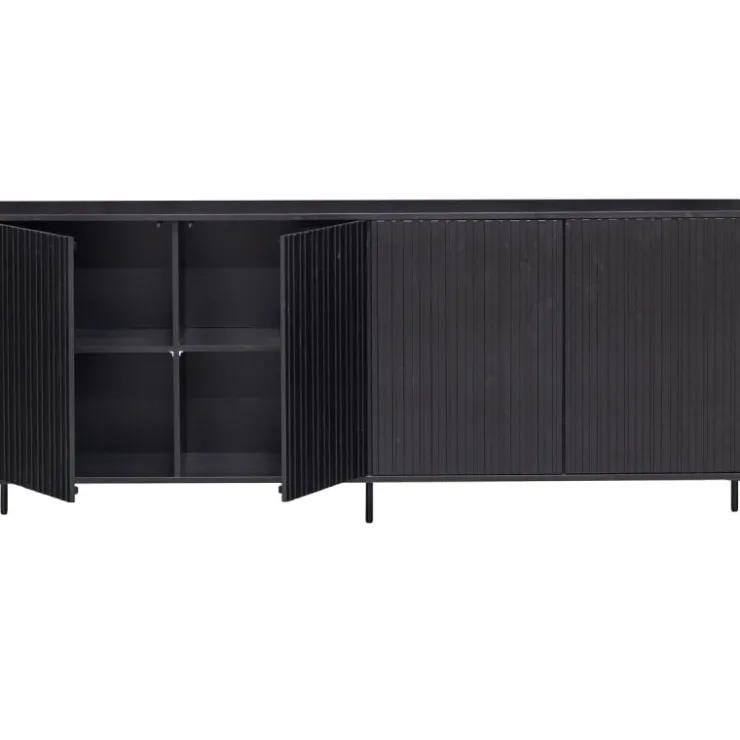 Trendhopper Dressoir Gravure New Grenen Zwart^ Dressoirs