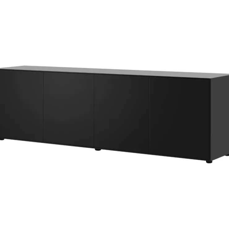 Trendhopper Dressoir Moiano zwart 200 cm^ Dressoirs