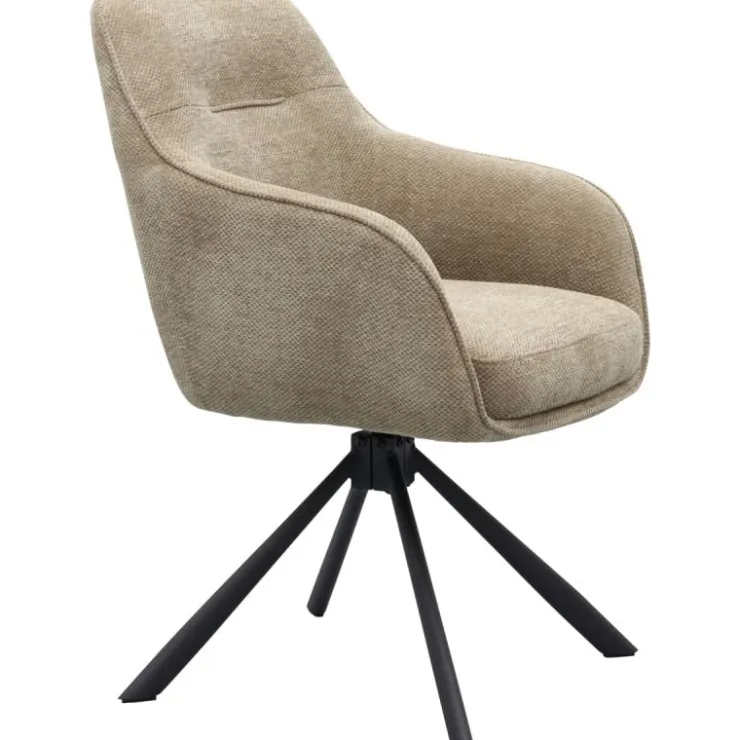 Trendhopper Eetkamerstoel Avio Taupe^ Eetkamerstoelen