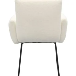 Trendhopper Eetkamerstoel Dozza Teddy wit^ Eetkamerstoelen