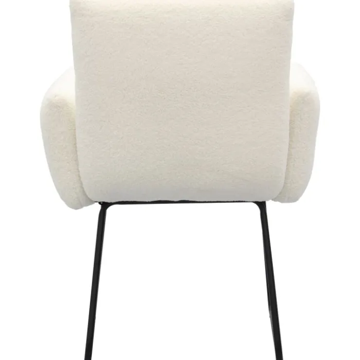 Trendhopper Eetkamerstoel Dozza Teddy wit^ Eetkamerstoelen