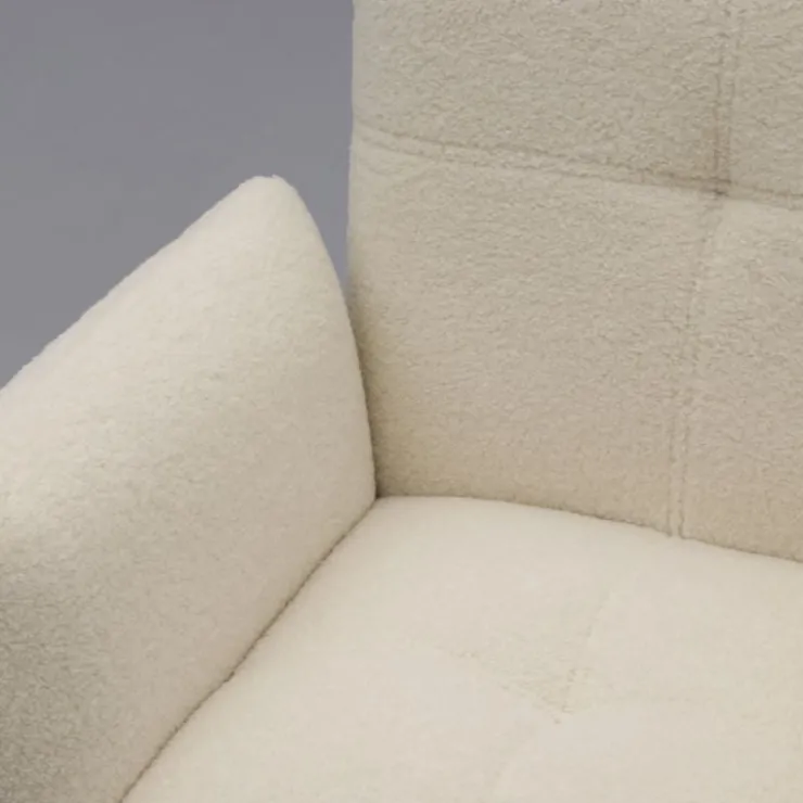 Trendhopper Eetkamerstoel Dozza Teddy wit^ Eetkamerstoelen