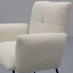 Trendhopper Eetkamerstoel Dozza Teddy wit^ Eetkamerstoelen