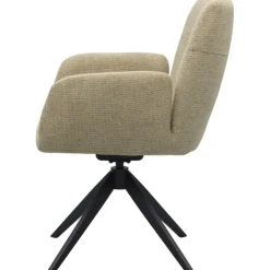 Trendhopper Eetkamerstoel Rodi Taupe^ Eetkamerstoelen