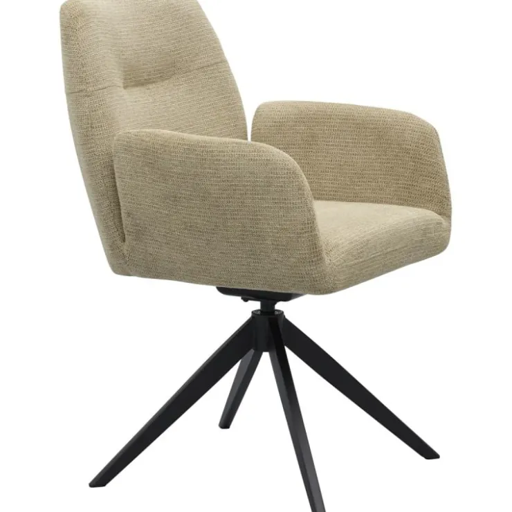 Trendhopper Eetkamerstoel Rodi Taupe^ Eetkamerstoelen