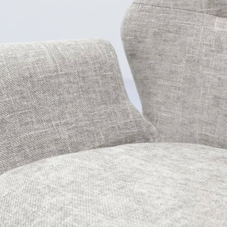 Trendhopper Eetkamerstoel Vieve stof Taupe^ Eetkamerstoelen