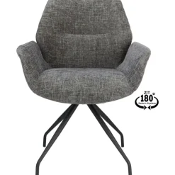 Trendhopper Eetkamerstoel Vieve stof Darkgrey^ Eetkamerstoelen