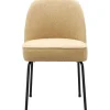 Trendhopper Eetkamerstoel Vogue Gear Camel met zwarte poten^ Eetkamerstoelen