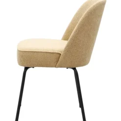 Trendhopper Eetkamerstoel Vogue Gear Camel met zwarte poten^ Eetkamerstoelen