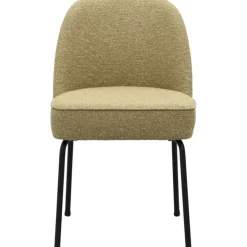 Trendhopper Eetkamerstoel Vogue Lima Curry met zwarte poten^ Eetkamerstoelen