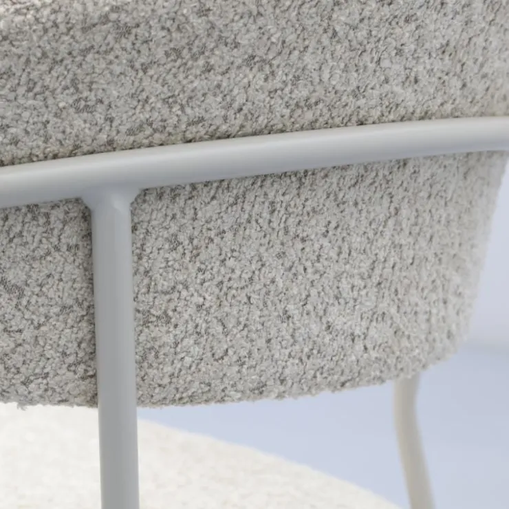 Trendhopper Eetkamerstoel Zeri met beige frame^ Eetkamerstoelen