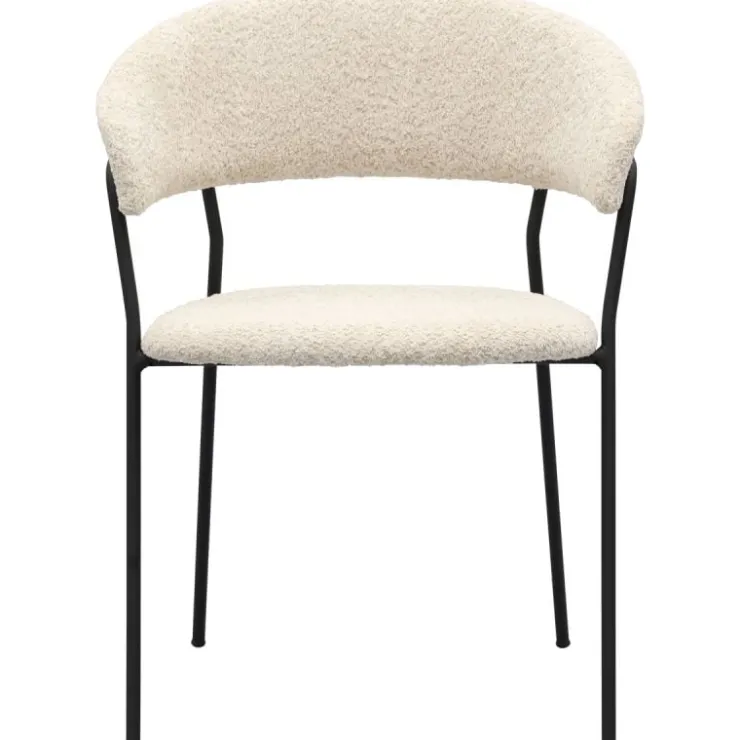 Trendhopper Eetkamerstoel Zeri met zwart frame^ Eetkamerstoelen