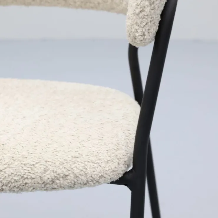 Trendhopper Eetkamerstoel Zeri met zwart frame^ Eetkamerstoelen