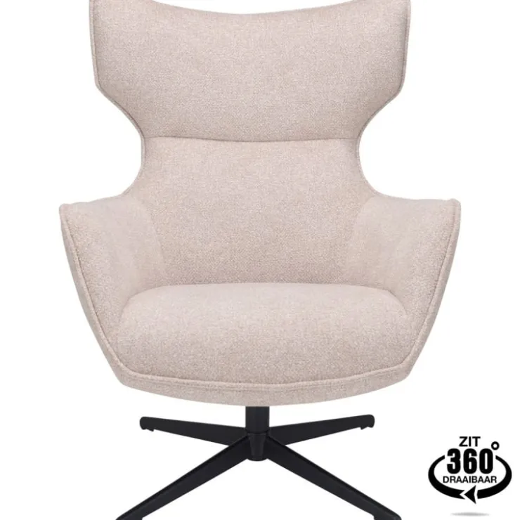 Trendhopper Fauteuil Bresso Zand^ Fauteuils