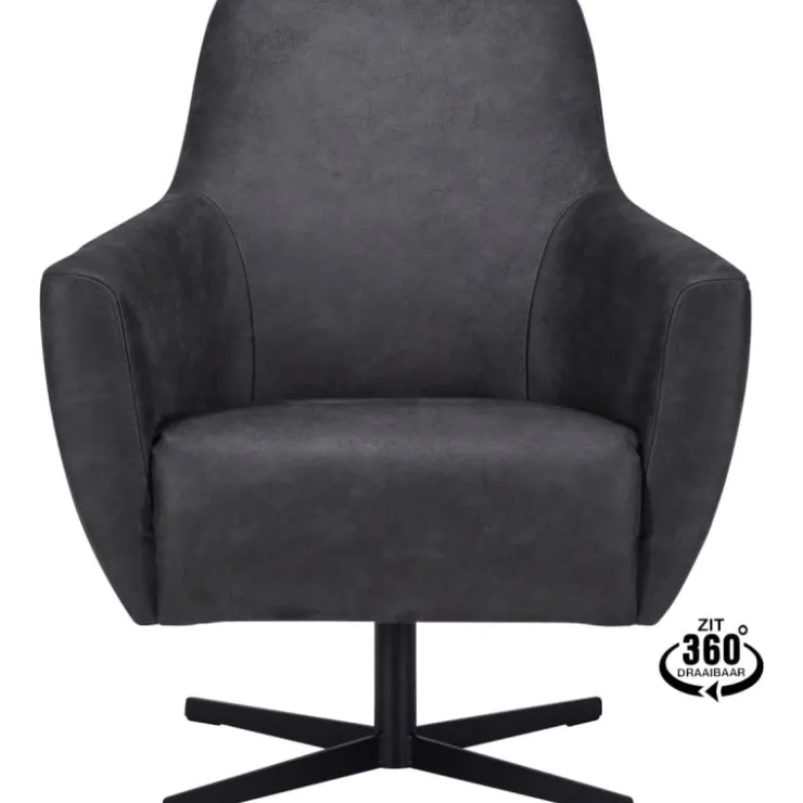 Trendhopper Fauteuil Helin Bull Antraciet^ Fauteuils