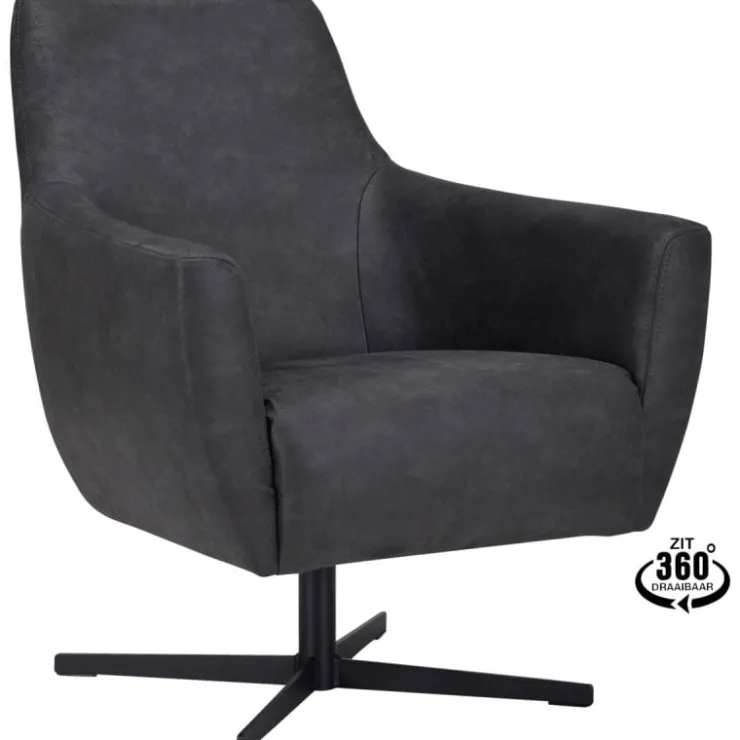 Trendhopper Fauteuil Helin Bull Antraciet^ Fauteuils