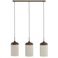 Trendhopper Hanglamp Denia 3 lichts donkerbruin^ Hanglampen