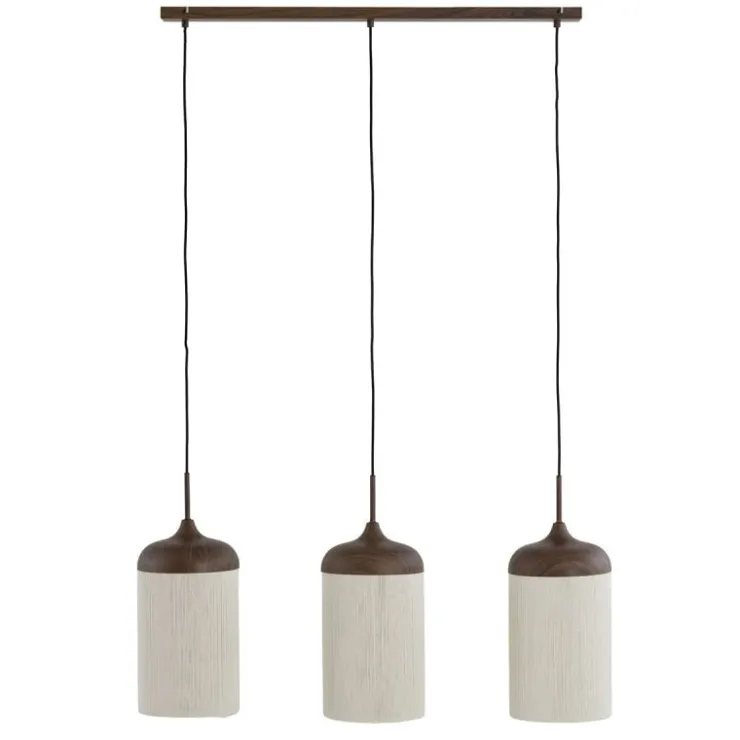Trendhopper Hanglamp Denia 3 lichts donkerbruin^ Hanglampen