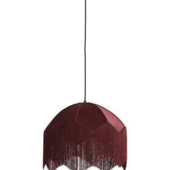 Trendhopper Hanglamp Malagia Velvet Bordeaux 40cm^ Hanglampen