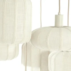 Trendhopper Hanglamp Tulsa 7-lichts rond Creme^ Hanglampen