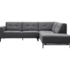 Trendhopper Hoekbank Viborg Nero Grey rechts^ Hoekbanken