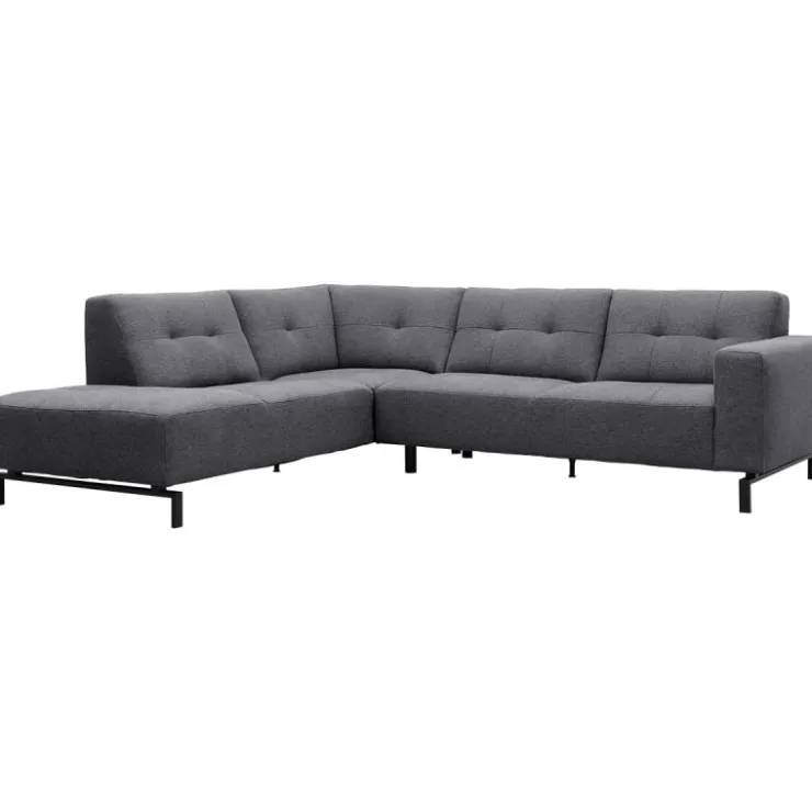 Trendhopper Hoekbank Viborg Nero Grey links^ Hoekbanken