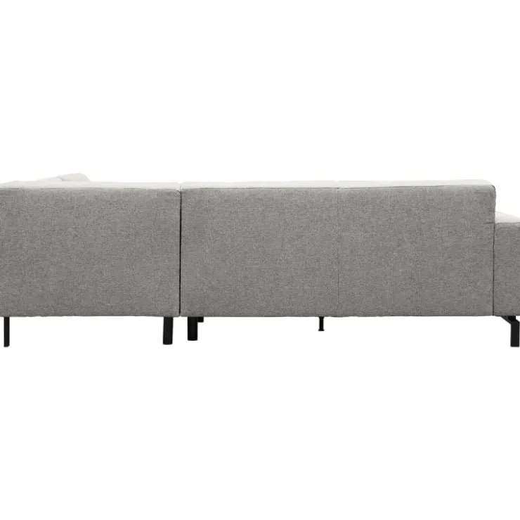 Trendhopper Hoekbank Viborg Nero Lightgrey rechts^ Hoekbanken