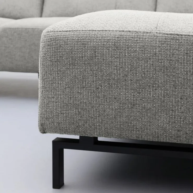 Trendhopper Hoekbank Viborg Nero Lightgrey rechts^ Hoekbanken