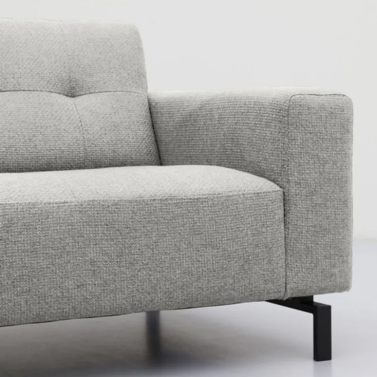 Trendhopper Hoekbank Viborg Nero Lightgrey links^ Hoekbanken