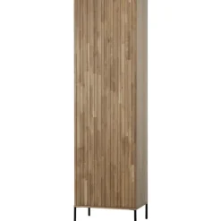 Trendhopper Hoge kast Gravure New Eiken Blanke lak^ Opbergkasten
