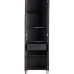 Trendhopper Hoge kast Gravure New Essen Espresso^ Opbergkasten