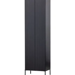 Trendhopper Hoge kast Gravure New Grenen Zwart^ Opbergkasten