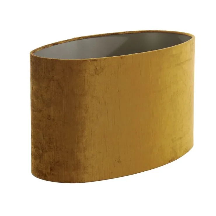Trendhopper Kap ovaal recht 58-58-32 cm GEMSTONE goud^ Lampenkappen & Voeten
