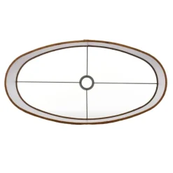Trendhopper Kap ovaal recht 58-58-32 cm GEMSTONE goud^ Lampenkappen & Voeten