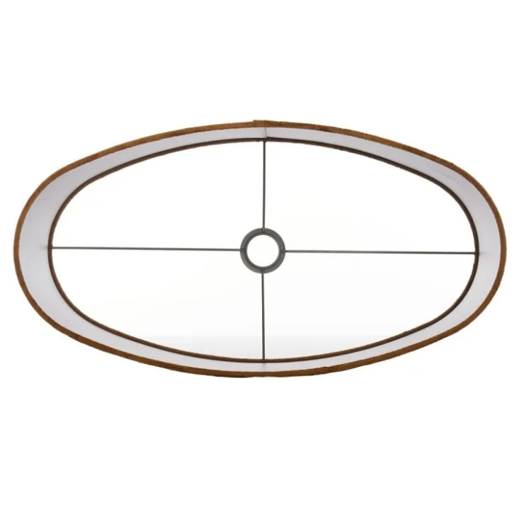 Trendhopper Kap ovaal recht 58-58-32 cm GEMSTONE goud^ Lampenkappen & Voeten