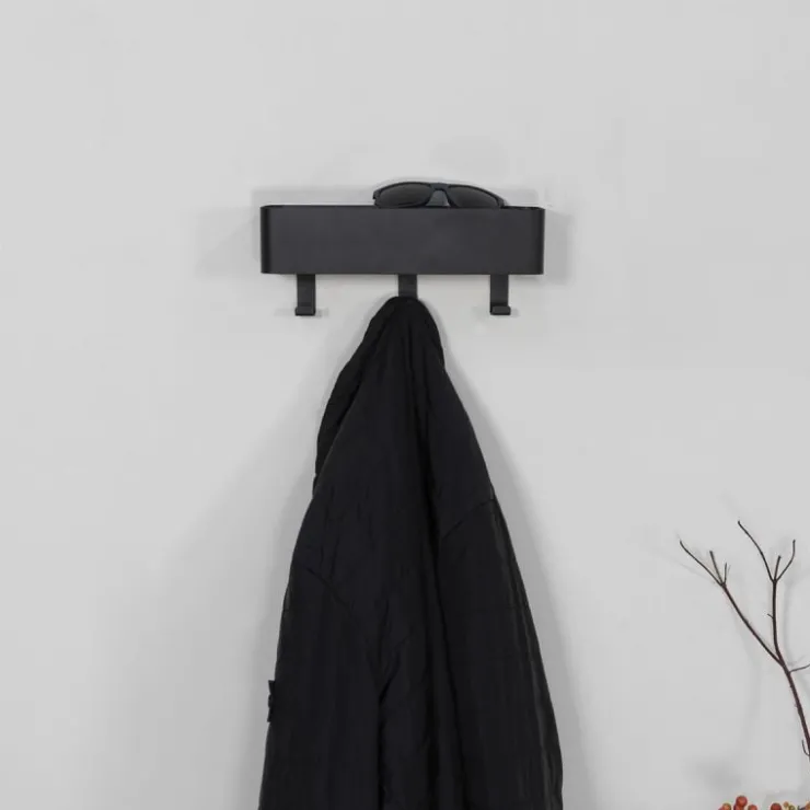 Trendhopper Kapstok Dex 3 haken Zwart^ Halaccessoires