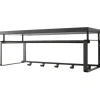 Trendhopper Kapstok Rex 3 zwart 70x28cm^ Halaccessoires