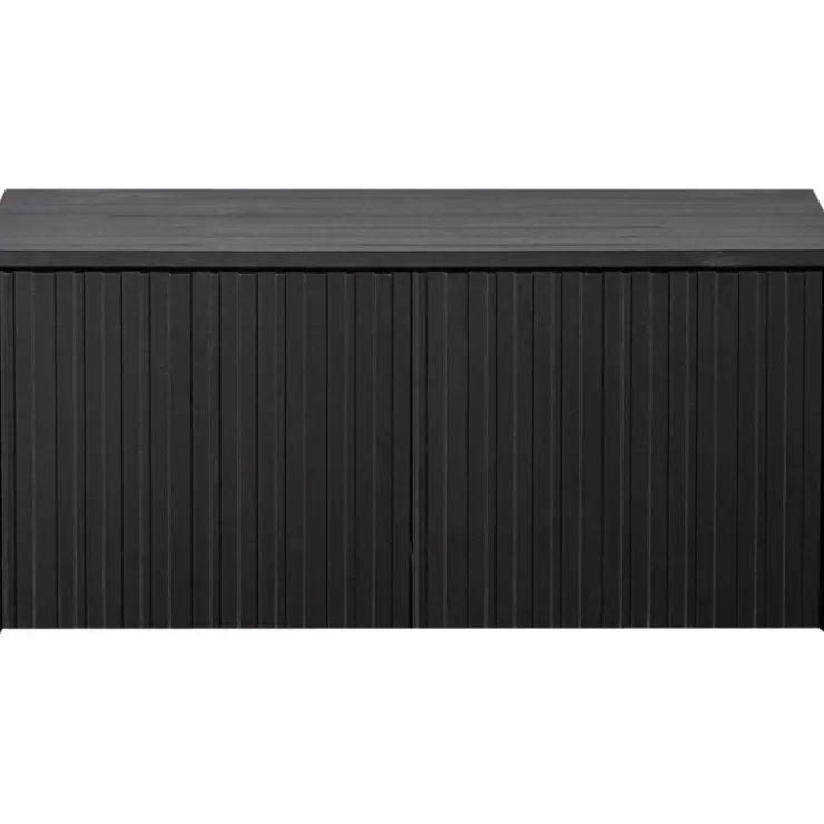 Trendhopper Kistbank Gravure New Grenen Zwart^ Ladekasten