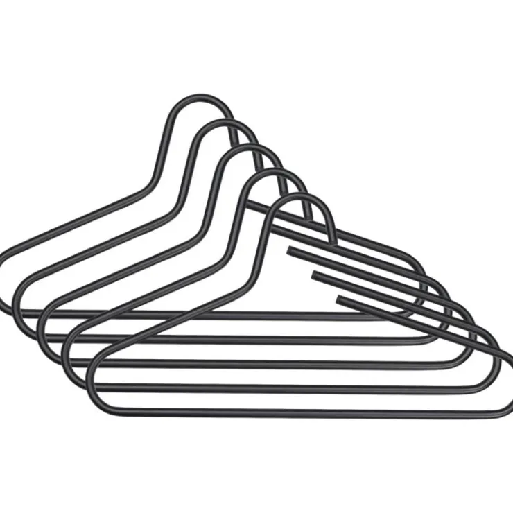 Trendhopper Kledinghanger Vicky zwart set van 5^ Halaccessoires