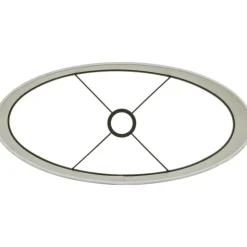 Trendhopper Lampenkap Saverna ovaal 38x17,5x28 cm eiwit^ Lampenkappen & Voeten
