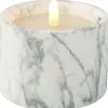 Trendhopper Ledkaars Marble wit 8,5cm hoog^ Woonaccessoires