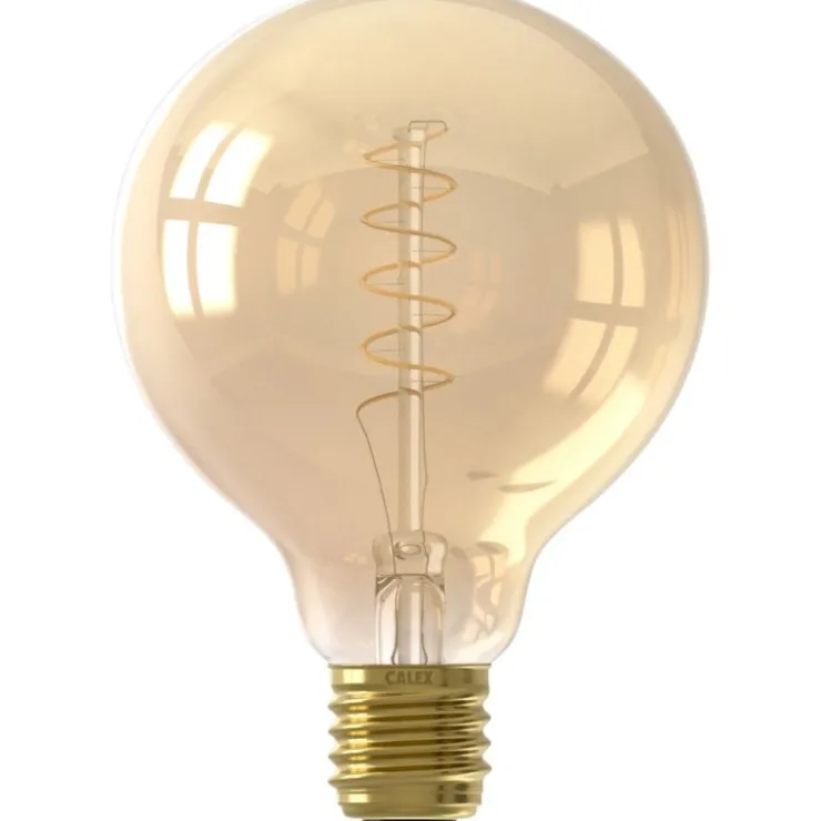 Trendhopper Lichtbron Globelamp Flex 9,5 cm Goud E27^ Lichtbronnen
